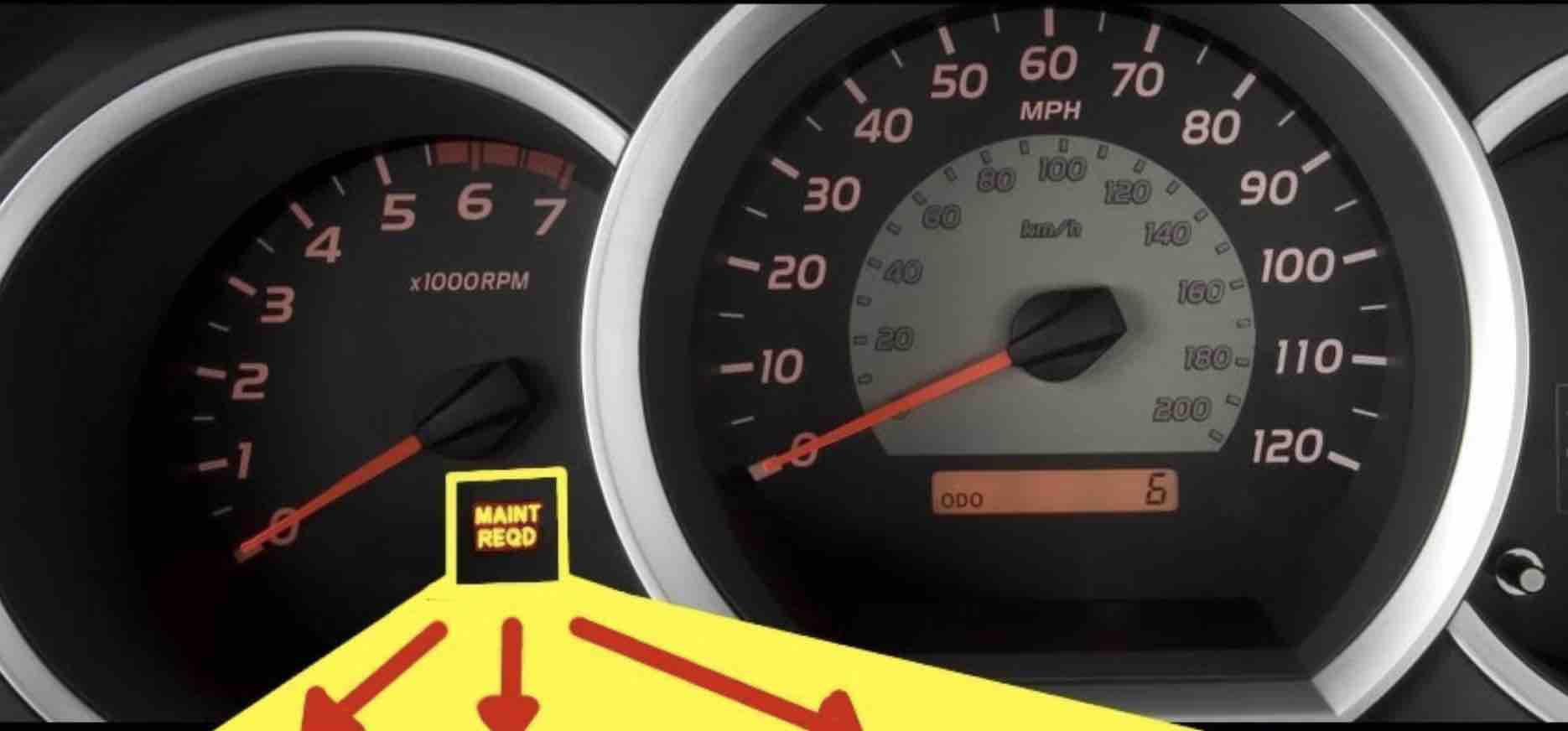How To Turn Off The Maintenance Required Light 4 Easy Steps To Reset Maintenance Required Light Toyota Tacoma.