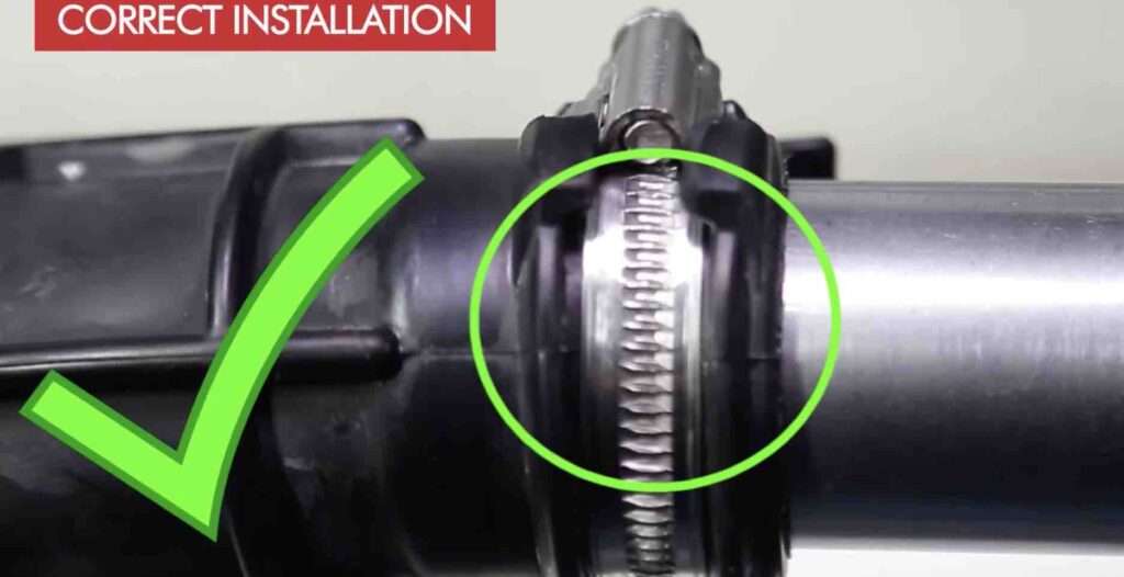 How to tighten a hose clamp