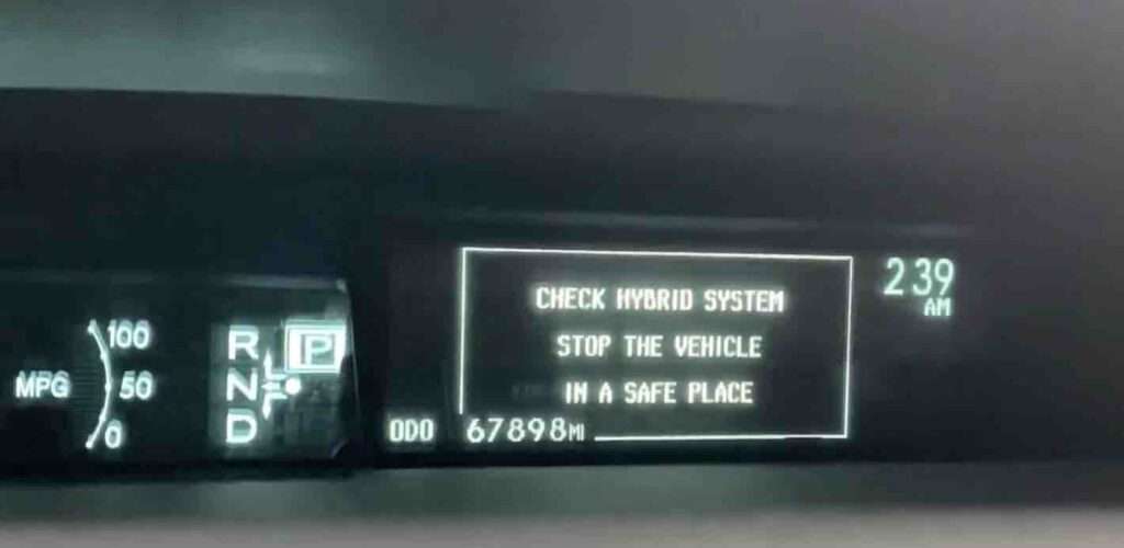 check hybrid system toyota camry 2012