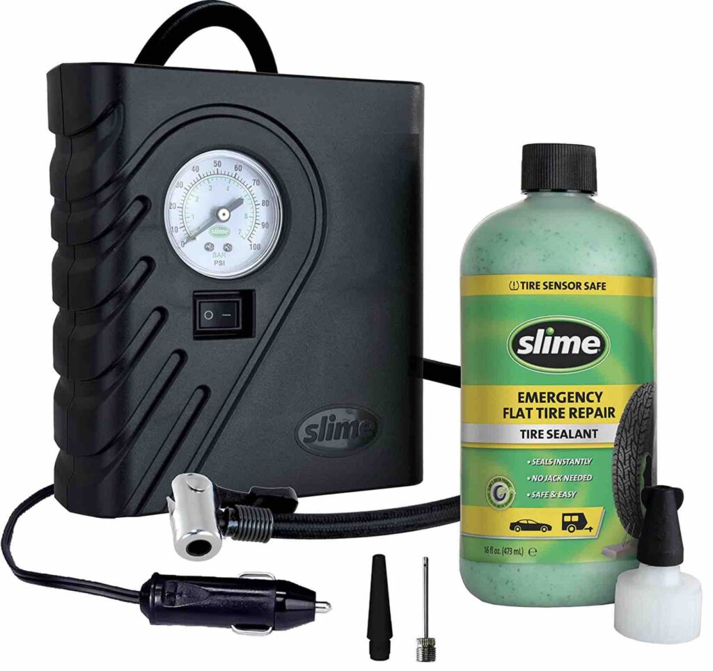 #10. Slime 50107 Emergency Flat Tire Repair Kit