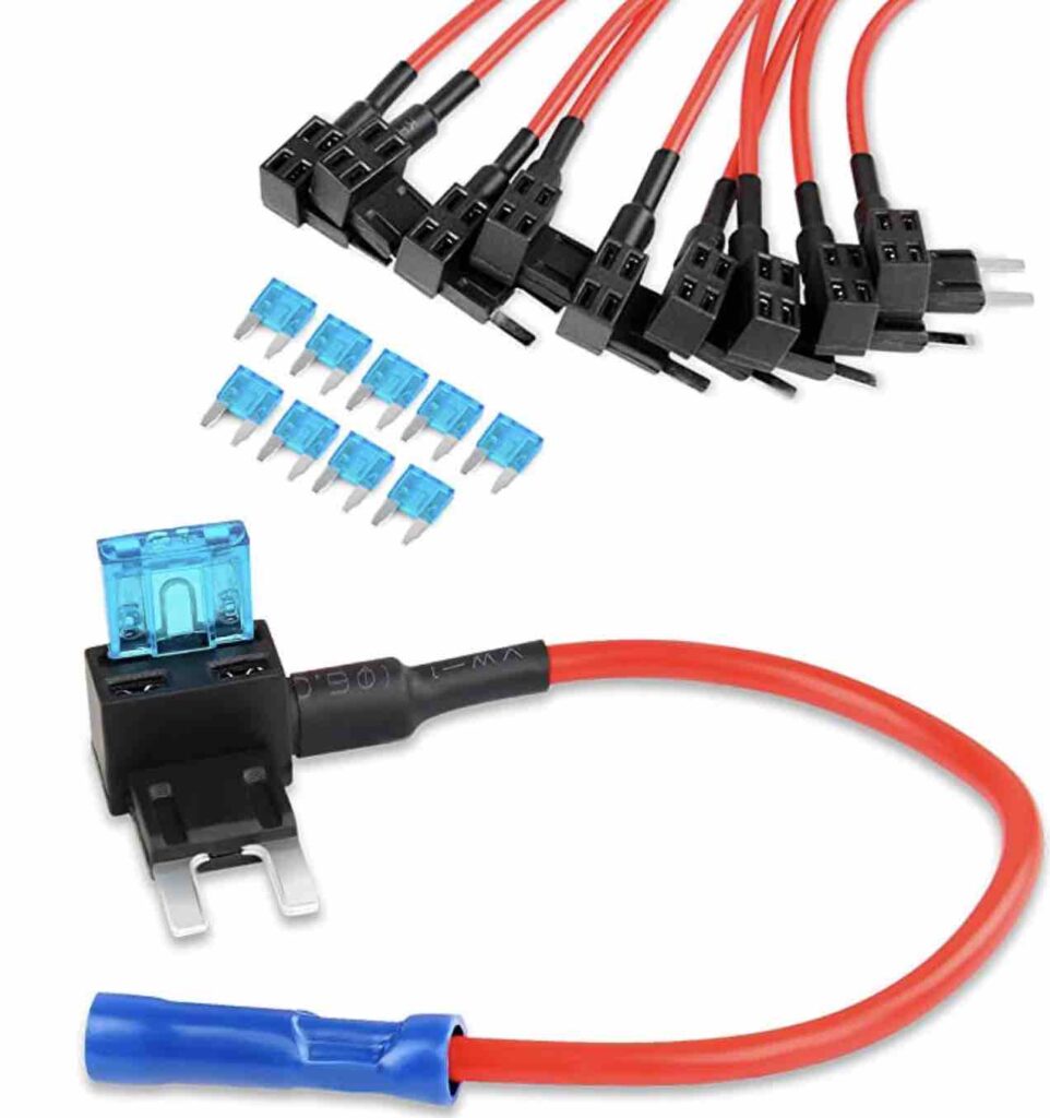 2. Nilight 12V Car Add A Circuit Fuse Tap Adapter