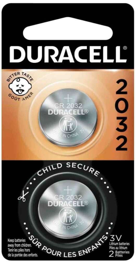 6. Procter & Gamble DURDL2032B2PK Duracell Coin Cell General Purpose Battery