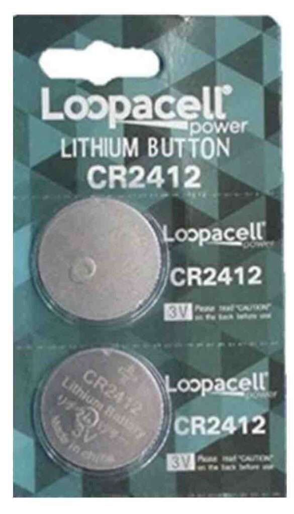 7. Loopacell CR2412 CR 2412 Lithium 3V 2 Batteries