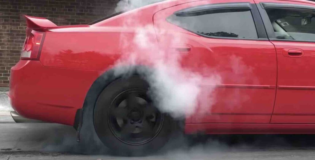 how to do a burnout in an automatic rwd car