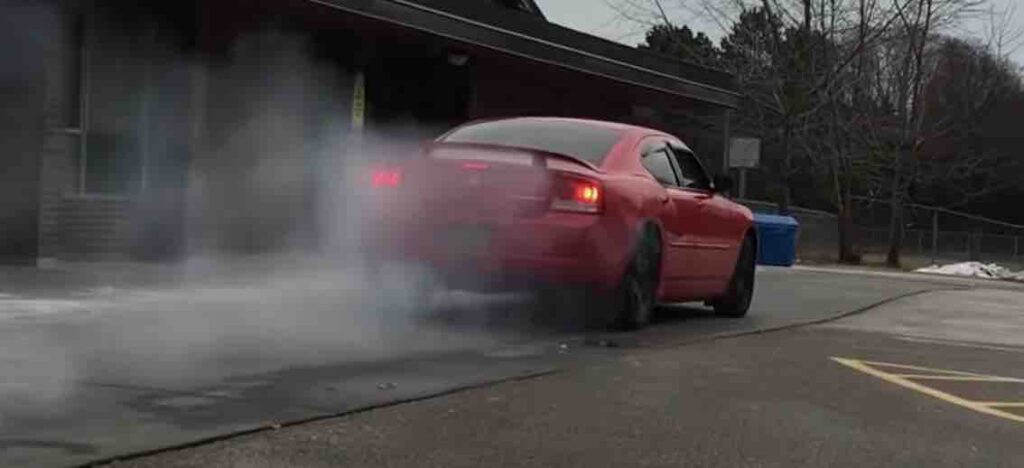how to do a burnout in a manual
